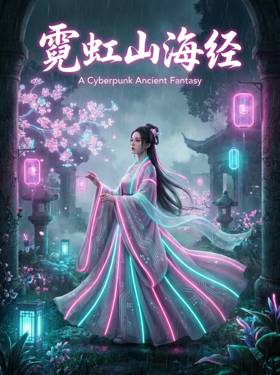官能小说家 古风奇缘短剧 - 霓虹山海经海报